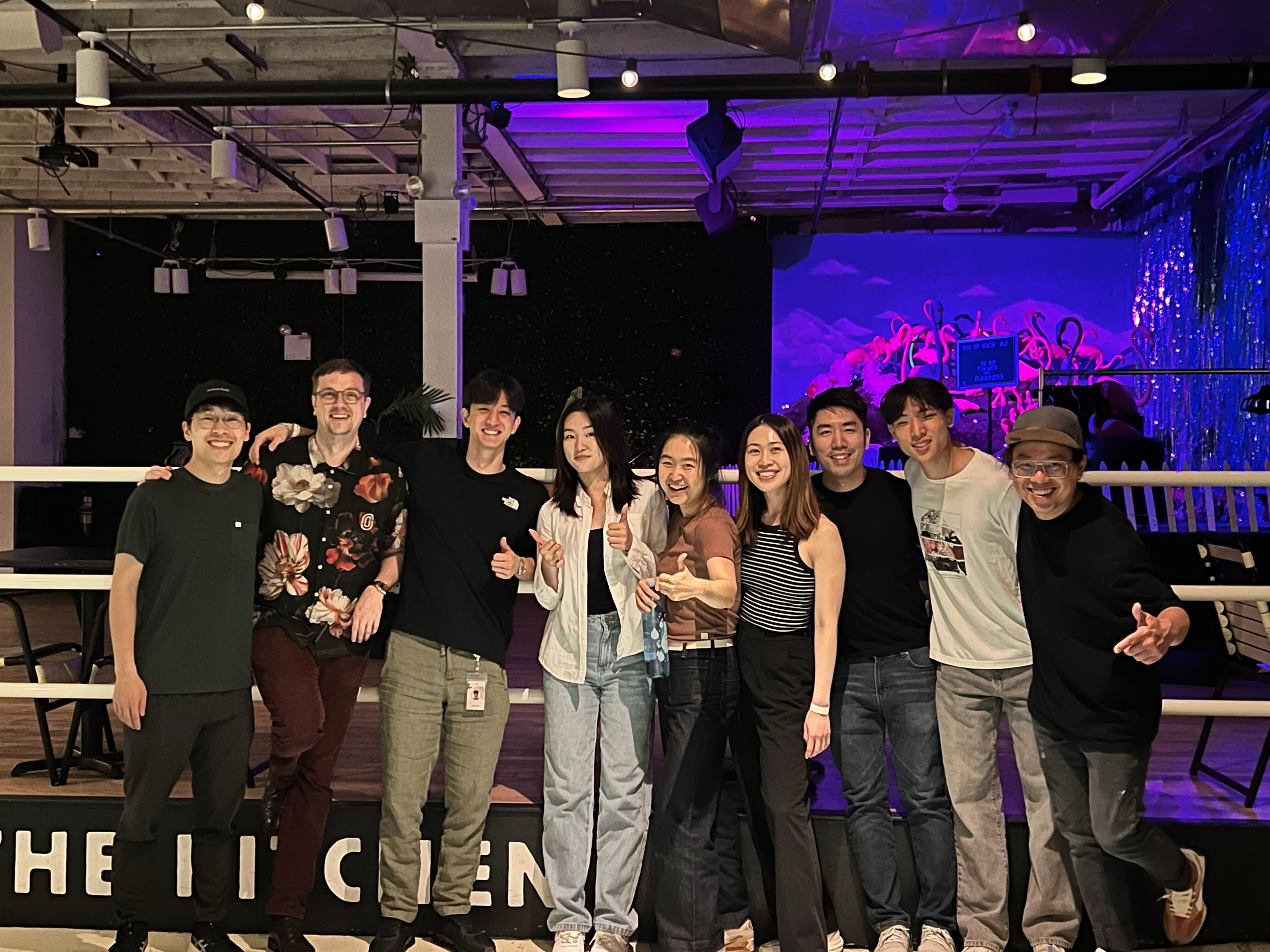 Zesty team celebrating launch together
